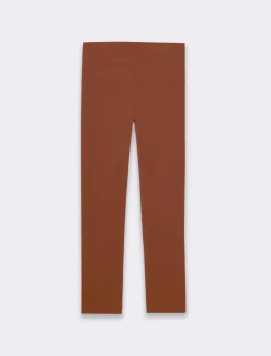 Piazza Italia Pantalone tessuto elastico con vestibilità slim - bruciato Marrone Sale