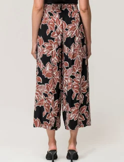 Piazza Italia Pantalone vestibilità culotte con elastico in vita in visocosa stampato - var 1 Flash Sale