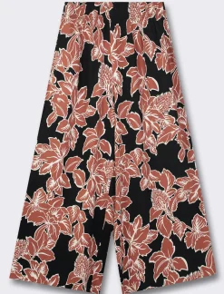 Piazza Italia Pantalone vestibilità culotte con elastico in vita in visocosa stampato - var 1 Flash Sale