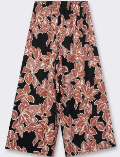 Piazza Italia Pantalone vestibilità culotte con elastico in vita in visocosa stampato - var 1 Flash Sale