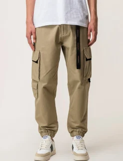 Piazza Italia Pantaloni cargo fit con tasche a filetto posteriori - Beige Discount