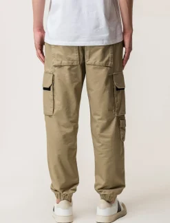 Piazza Italia Pantaloni cargo fit con tasche a filetto posteriori - Beige Discount