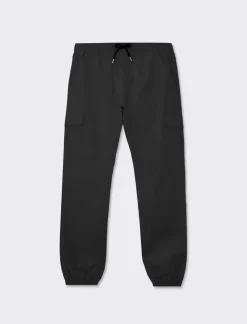 Piazza Italia Pantaloni cargo fit con vita elasticizzata regolabile - Nero Best