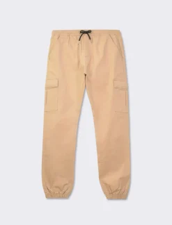 Piazza Italia Pantaloni cargo fit con vita elasticizzata regolabile - Beige Shop
