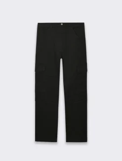 Piazza Italia Pantaloni cargo straight fit con tasche anteriori e a toppa posteriori - Nero Store