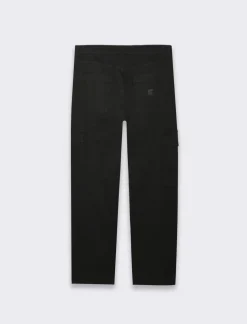 Piazza Italia Pantaloni cargo straight fit con tasche anteriori e a toppa posteriori - Nero Store