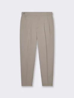 Piazza Italia Pantaloni chino con cinturino ed abbottonatura laterale - Beige Online