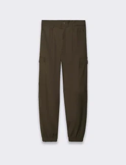 Piazza Italia Pantaloni chino con vita semi elasticizzata - kaki Verde Online