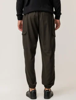 Piazza Italia Pantaloni chino con vita semi elasticizzata - kaki Verde Online