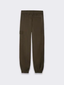 Piazza Italia Pantaloni chino con vita semi elasticizzata - kaki Verde Online