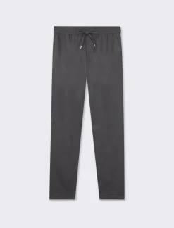 Piazza Italia Pantaloni chino con vita elasticizzata regolabile con laccio e dettaglio di tasche a filetto posteri - Antracite melange Grigio New
