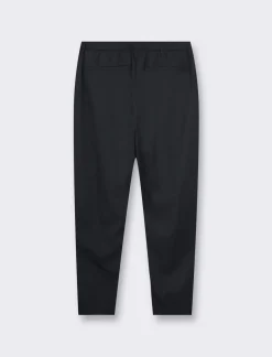 Piazza Italia Pantaloni chino con vita elasticizzata regolabile con laccio e dettaglio di tasche a filetto posteri - Nero Cheap