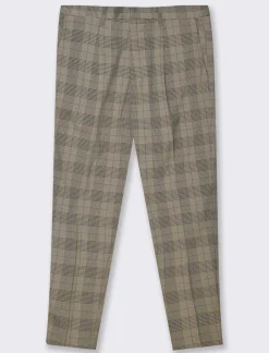 Piazza Italia Pantaloni chino fantasia principe di galles - Cammello Beige Best