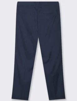Piazza Italia Pantaloni chino fantasia a righe wide fit - Blu Hot