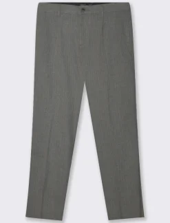 Piazza Italia Pantaloni chino fantasia a righe wide fit - Antracite melange Grigio Shop