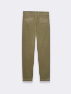 Piazza Italia Pantaloni Chino in velluto a coste regular fit e pinces sul davanti - salvia Verde Flash Sale