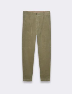 Piazza Italia Pantaloni Chino in velluto a coste regular fit e pinces sul davanti - salvia Verde Flash Sale