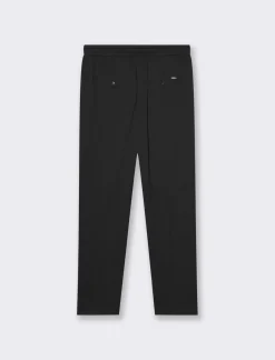 Piazza Italia Pantaloni chino jogger con vita elasticizzata - Nero Clearance