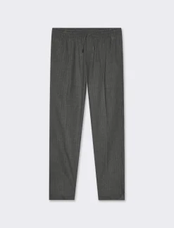 Piazza Italia Pantaloni Chino jogger fantasia a righe, regular fit - Antracite melange 0 New