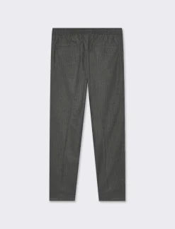 Piazza Italia Pantaloni Chino jogger fantasia a righe, regular fit - Antracite melange 0 New