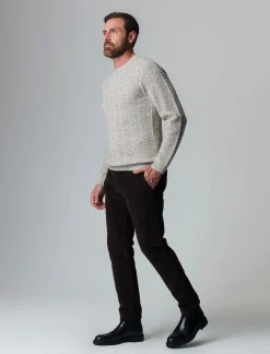 Piazza Italia Pantaloni chino jogger in velluto slim fit vita elasticizzata con laccio interno - kaki Verde Discount