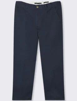 Piazza Italia Pantaloni chino tessuto twill di cotone elasticizzato - Blu Fashion