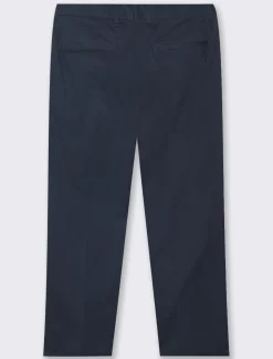 Piazza Italia Pantaloni chino tessuto twill di cotone elasticizzato - Blu Fashion