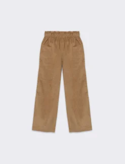 Piazza Italia Pantaloni da bambina in velluto a coste con tasche alla francese - Beige Cheap