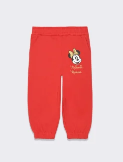Piazza Italia Pantaloni da neonata in felpa Disney - Rosso New