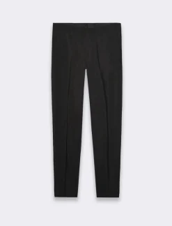 Piazza Italia Pantaloni formal fit in tessuto tecnico elasticizzato - Nero Shop