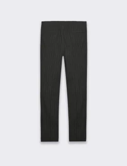 Piazza Italia Pantaloni formal fit tessuto fantasia gessata - Antracite melange Grigio Fashion