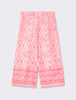 Piazza Italia Pantaloni gamba larga all over - Rosa Flash Sale