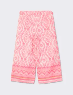 Piazza Italia Pantaloni gamba larga all over - Rosa Flash Sale