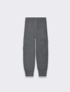 Piazza Italia Pantaloni in cotone linea jogger con culisse ed elastico a fondo gamba - cenere Grigio Sale