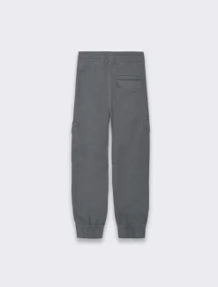 Piazza Italia Pantaloni in cotone linea jogger con culisse ed elastico a fondo gamba - cenere Grigio Sale
