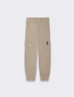 Piazza Italia Pantaloni in cotone linea jogger con culisse ed elastico a fondo gamba - Beige Shop