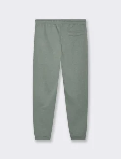 Piazza Italia Pantaloni in felpa in misto cotone garzato melange regular fit - Verde Hot