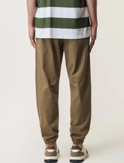 Piazza Italia Pantaloni in twill con vita elasticizzata regolabile con laccio. Tasche anteriori e dettaglio di tas - kaki Verde Online