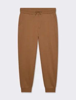 Piazza Italia Pantaloni jogger basic in felpa garzata - tabacco Marrone Store