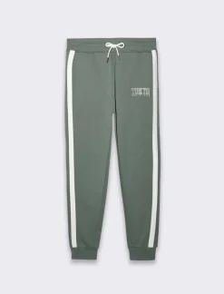 Piazza Italia Pantaloni jogger in felpa garzata con vita elasticizzata - Verde Best Sale