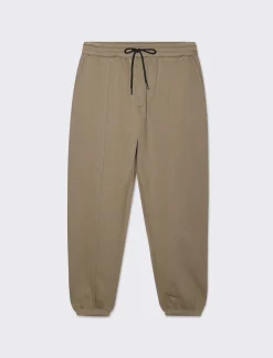Piazza Italia Pantaloni jogger in felpa garzata con vita elasticizzata - kaki Verde Flash Sale