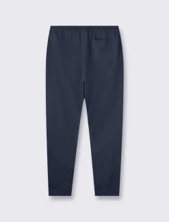 Piazza Italia Pantaloni jogger in felpa con vita elasticizzata regolabile con laccio e tasca applicata posteriore - Blu Outlet