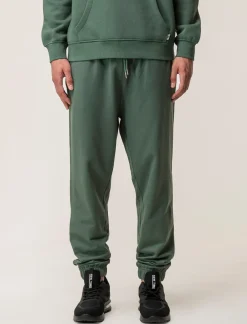 Piazza Italia Pantaloni jogger in felpa con vita elasticizzata regolabile con laccio e tasca applicata posteriore - Verde Shop