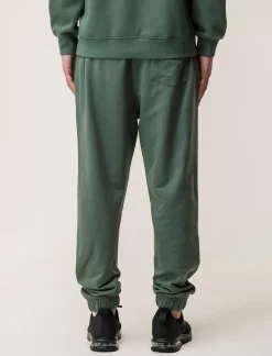 Piazza Italia Pantaloni jogger in felpa con vita elasticizzata regolabile con laccio e tasca applicata posteriore - Verde Shop