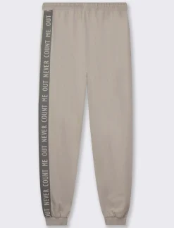 Piazza Italia Pantaloni jogger in jersey di cotone conlaccetto in vita - perla Bianco Clearance