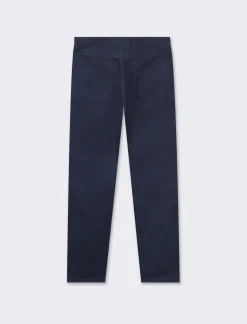 Piazza Italia Pantaloni regular fit cinque tasche.Tessuto twill 100% cotone - Blu Sale