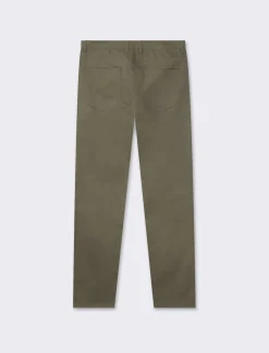 Piazza Italia Pantaloni regular fit cinque tasche.Tessuto twill 100% cotone - militare Verde Store