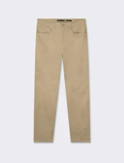 Piazza Italia Pantaloni regular fit cinque tasche.Tessuto twill 100% cotone - Beige Best Sale