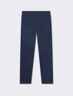 Piazza Italia Pantaloni regular fit, modello chino. Tessuto twill 100% cotone e chiusura anteriore con cerniera e - Blu Discount