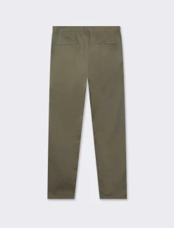 Piazza Italia Pantaloni regular fit, modello chino. Tessuto twill 100% cotone e chiusura anteriore con cerniera e - militare Verde Outlet